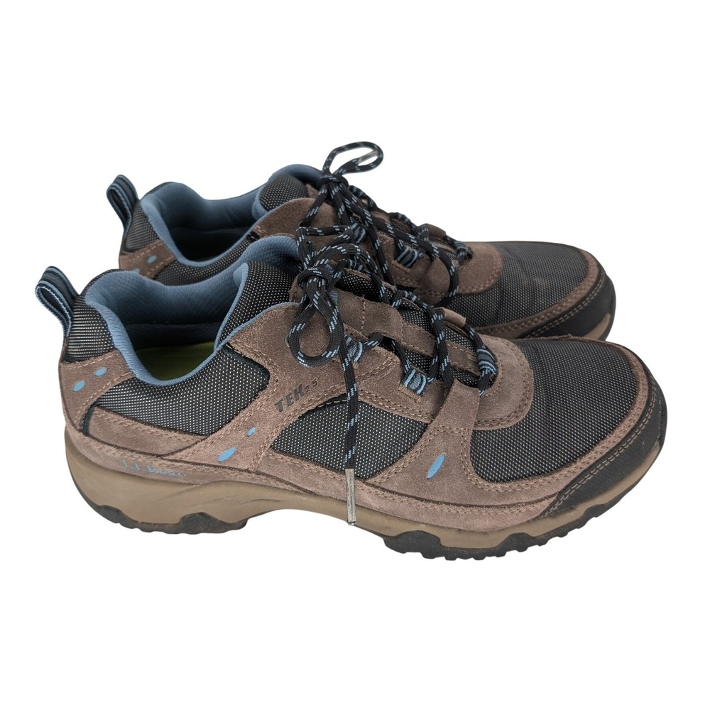 L.L.Bean TEK2.5 Waterproof Hiking Shoes Mens 9 Brown Gray Suede Gorpcore Outdoor